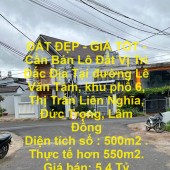 ĐẤT ĐẸP - GIÁ TỐT - Cần Bán Lô Đất Vị Trí Đắc Địa Tại Thị Trấn Liên Nghĩa, Đức Trọng, Lâm Đồng